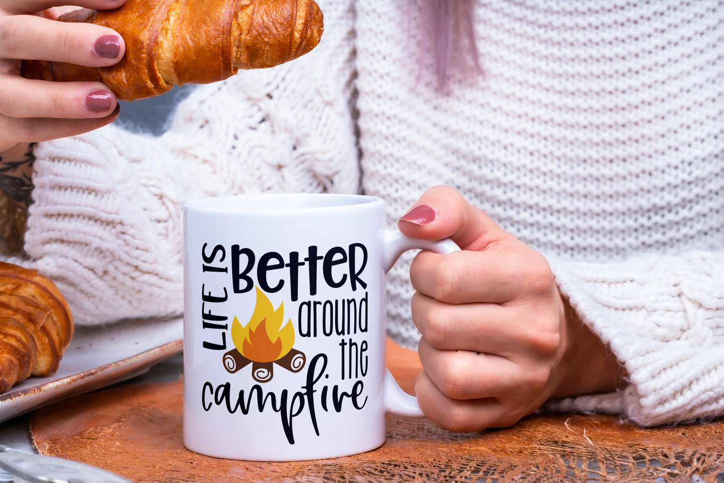 Camp Fire Ceramic Mug