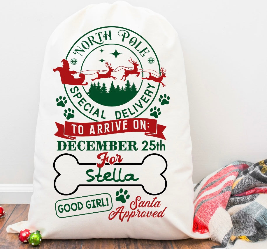 Dog Santa Sacks