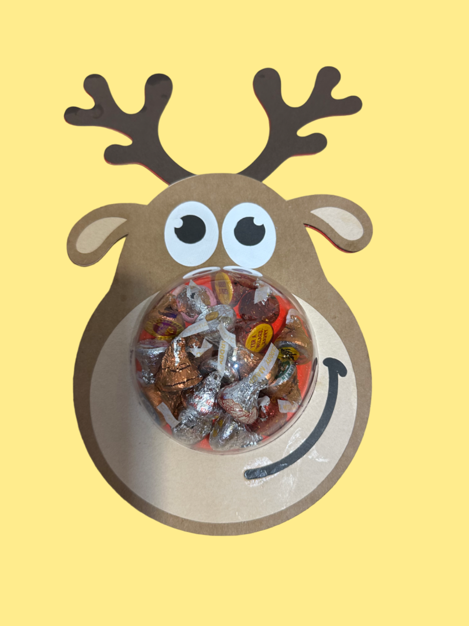 Jumbo Reindeer Candy Dome (10cm Dome)