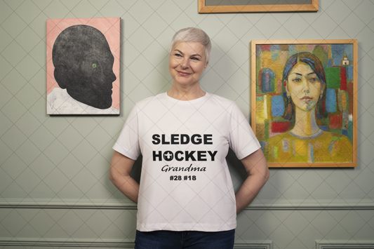 Sledge Hockey Grandma T-Shirt