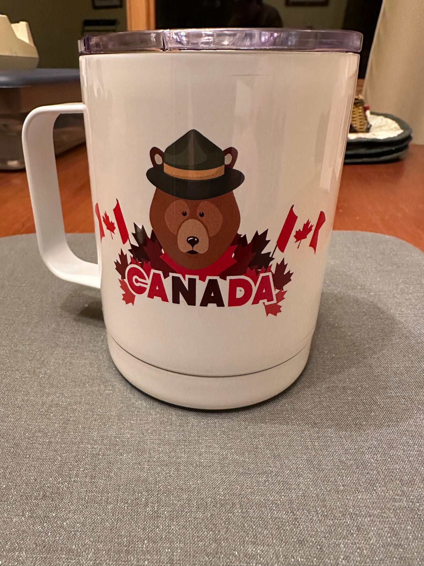 12oz Camping Mug With Lid- Canada Theme