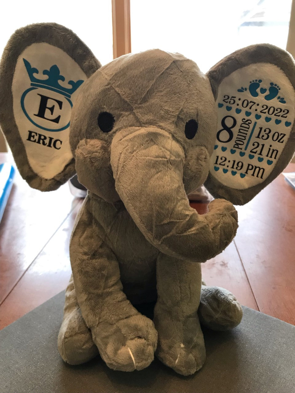 Personalized Birth Stat Elephant